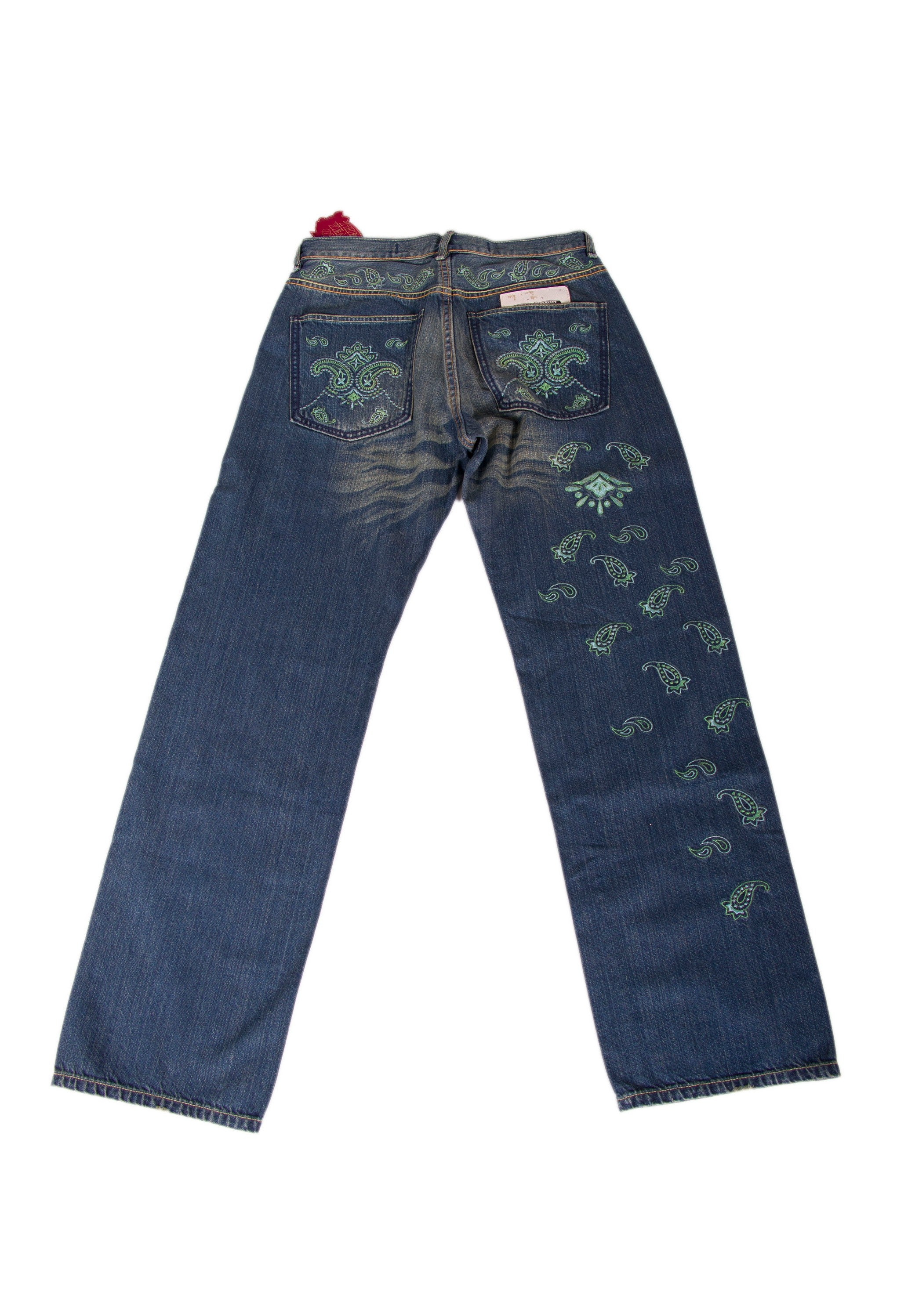 Year Of Broken Bandana Denim Jeans